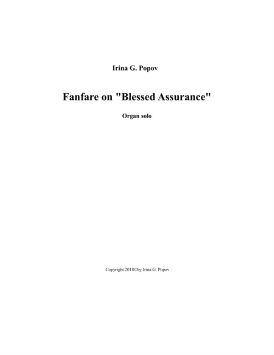 Fanfare on "Blessed Assurance"