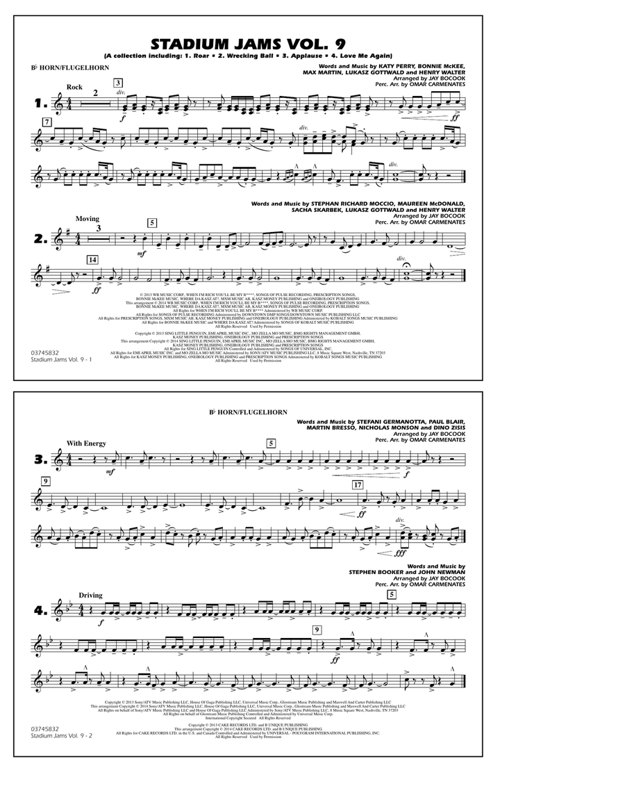 Stadium Jams - Volume 9 - Bb Horn/Flugelhorn