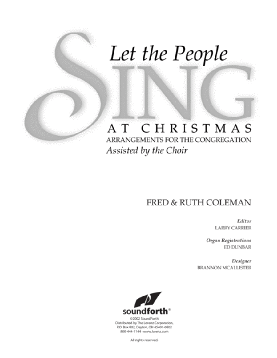 Let the People Sing at Christmas 4-Part scores gallery preview page 3