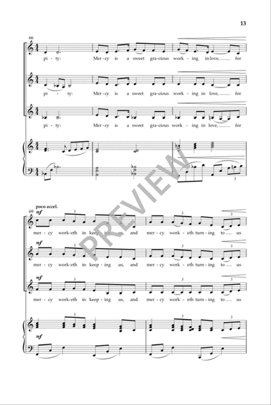 Illuminations of Julian of Norwich SSA scores gallery preview page 14