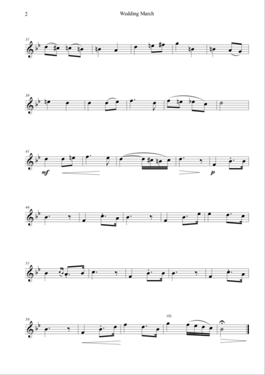 Wedding March Piano Trio scores gallery preview page 6