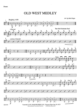 Book cover for Old West Medley (arr. Mark Hayes) - Drums