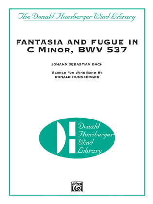 Book cover for Fantasia and Fugue in C Minor, BWV 537