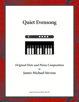 Book cover for Quiet Evensong - Flute & Piano