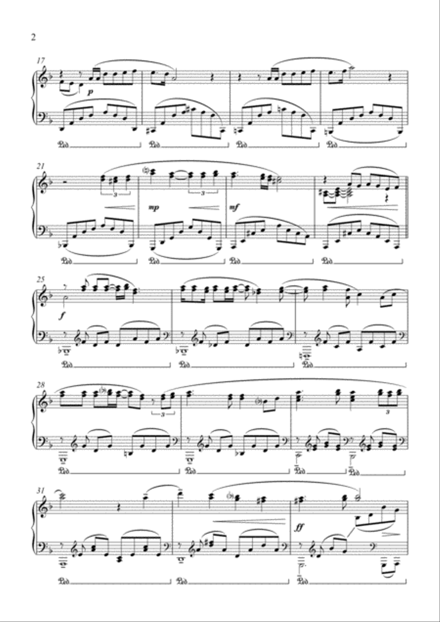 Serenata Popular Piano Solo scores gallery preview page 2