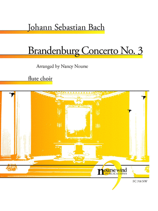 Book cover for Brandenburg Concerto No. 3 for Flute Choir