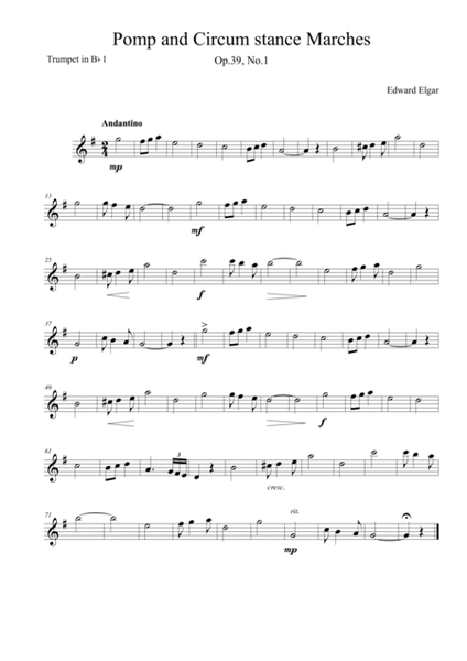 Pomp and Circumstance Marches Op.39 in F image number null