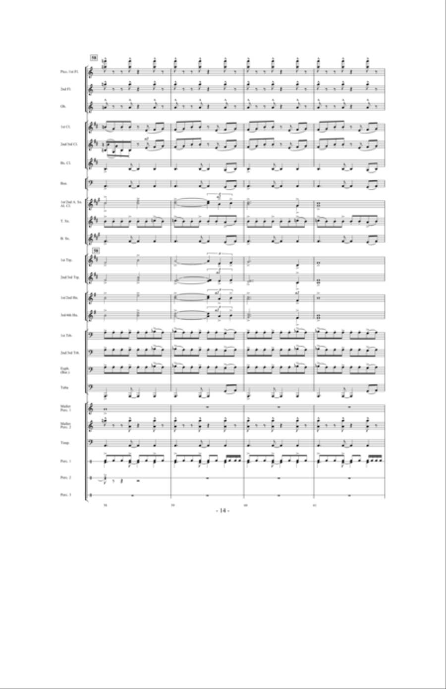 In Pursuit of Troy Concert Band scores gallery preview page 12