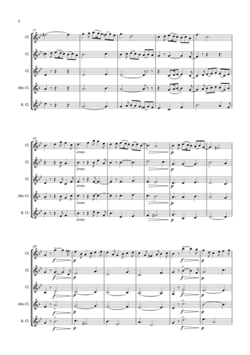 Allegro for Clarinet Quartet image number null