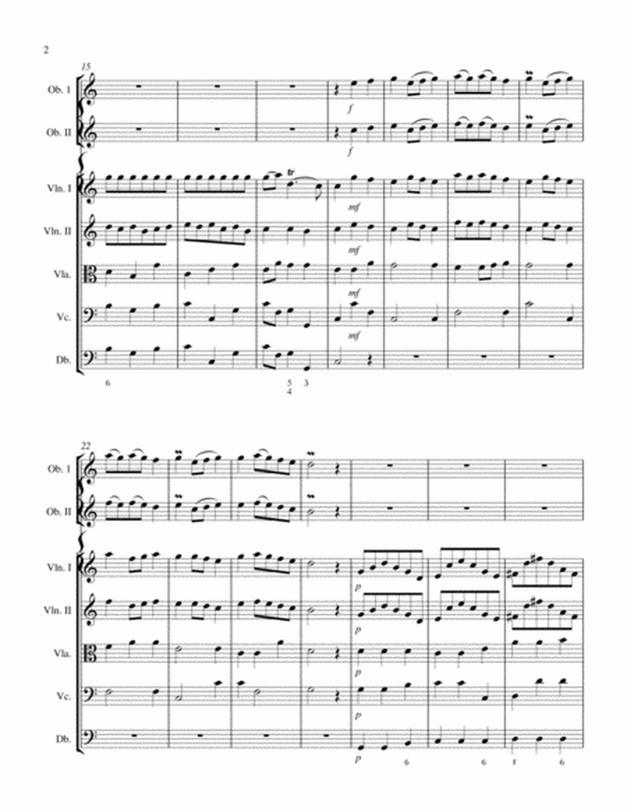 Concerto for Two Oboes in C Major, Op. 7 No. 5 and String Orchestra