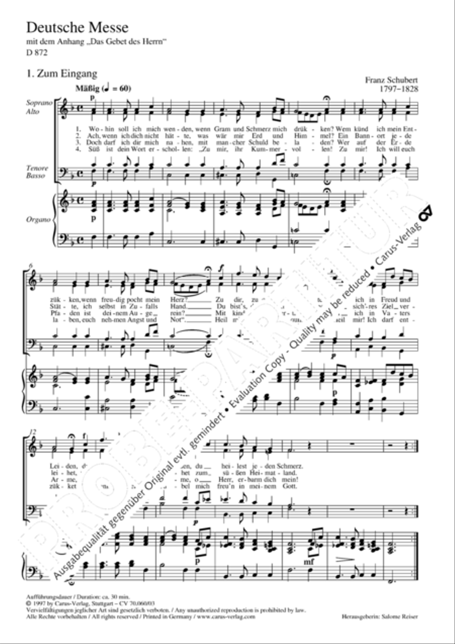 Deutsche Messe 4-Part scores gallery preview page 10