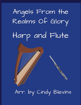 Book cover for Angels From the Realms of Glory, for Harp and Flute