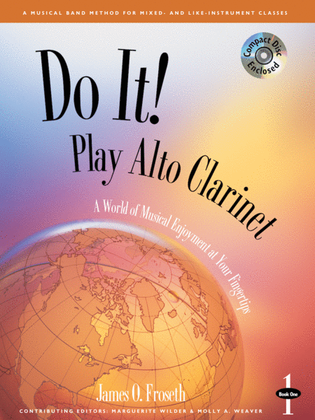 Book cover for Do It! Play Alto Clarinet - Book 1 with MP3s