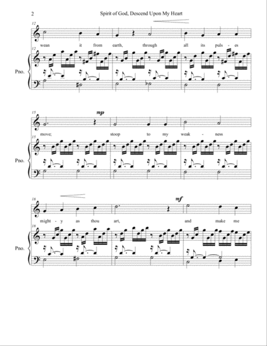 Spirit of God 3-Part scores gallery preview page 2