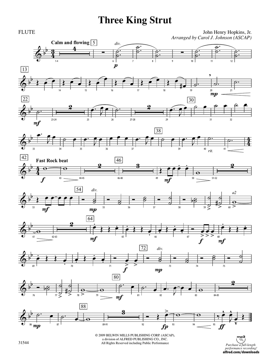 Three King Strut: Flute