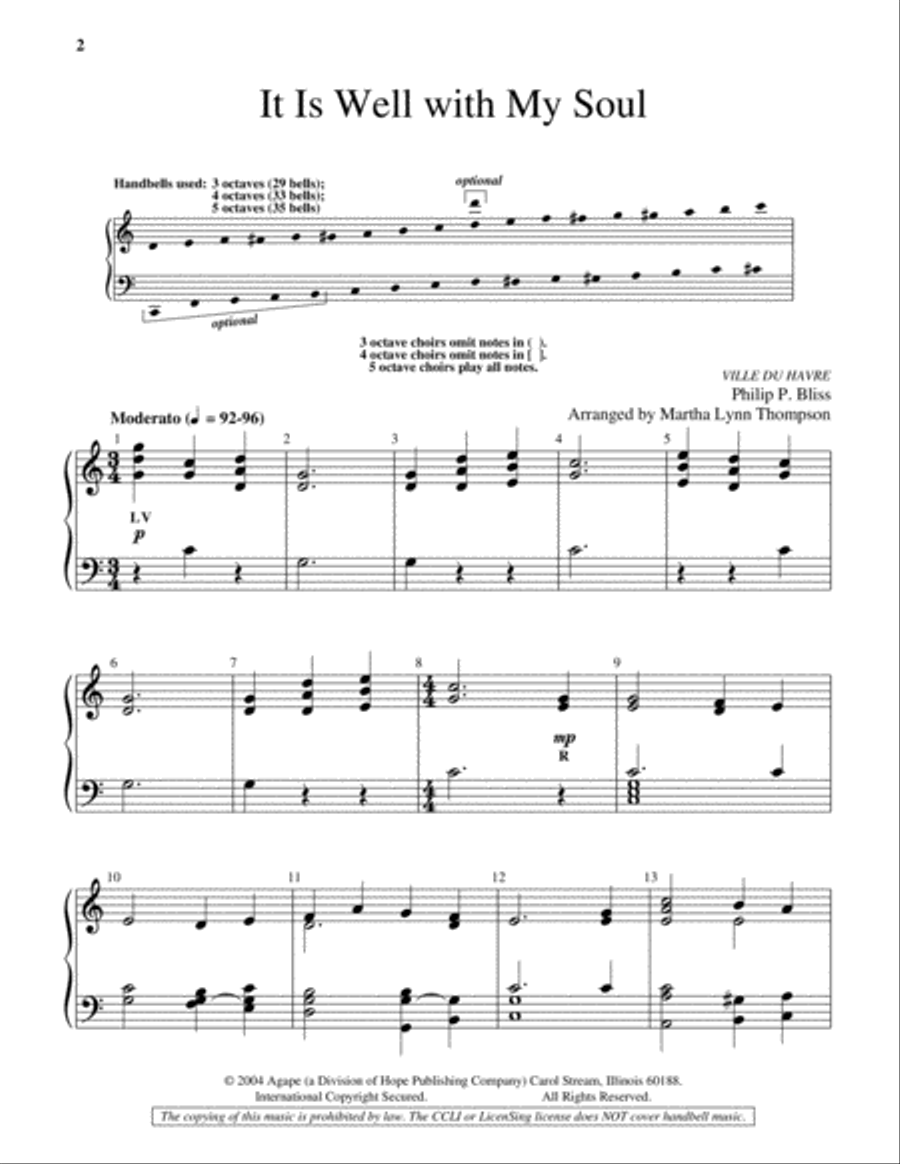It is Well with My Soul 5-Octaves scores gallery preview page 2