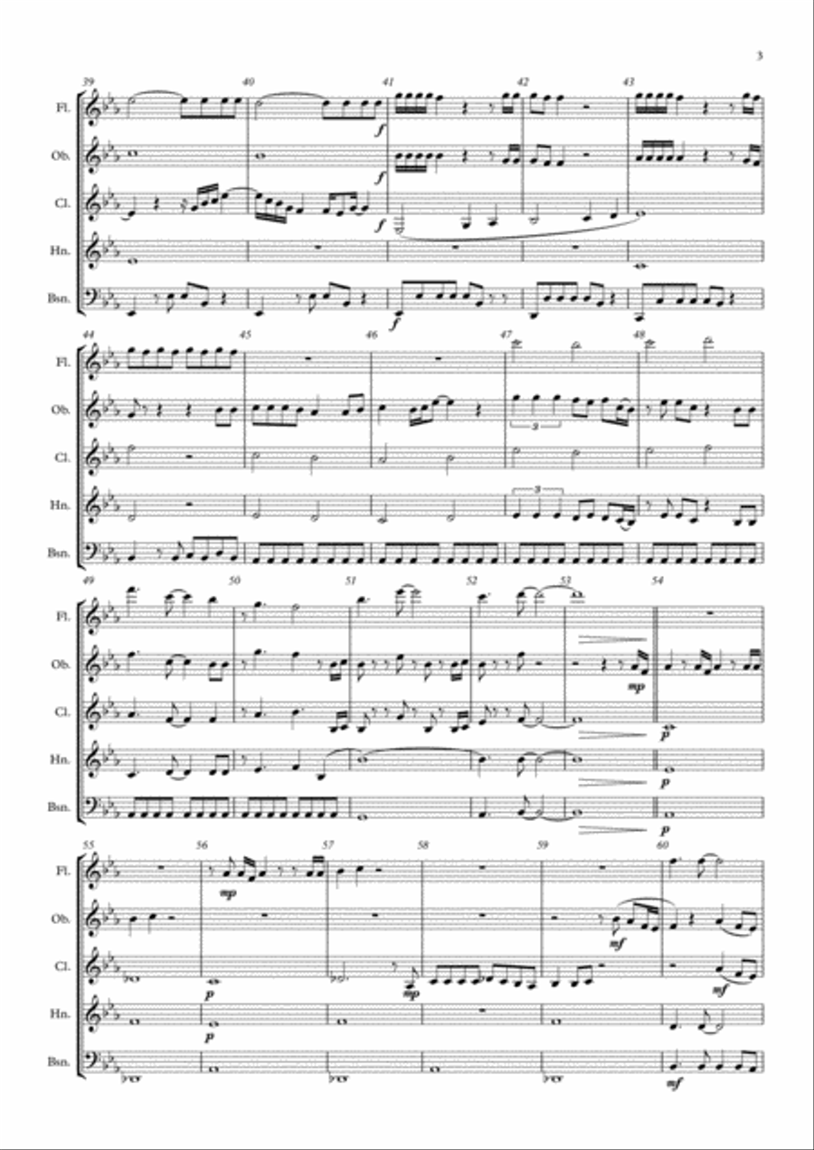 Under Pressure Woodwind Quintet scores gallery preview page 3