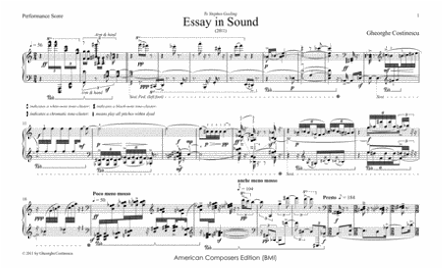 [Costinescu] Essay in Sound Piano Solo scores gallery preview page 5