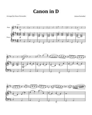 Book cover for Canon by Pachelbel - Flute & Piano