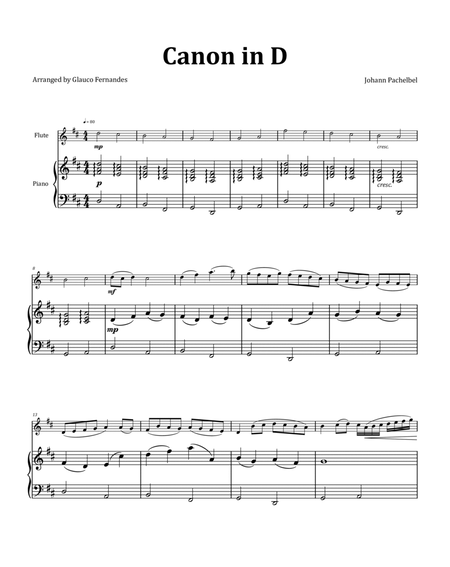 Canon by Pachelbel - Flute & Piano image number null