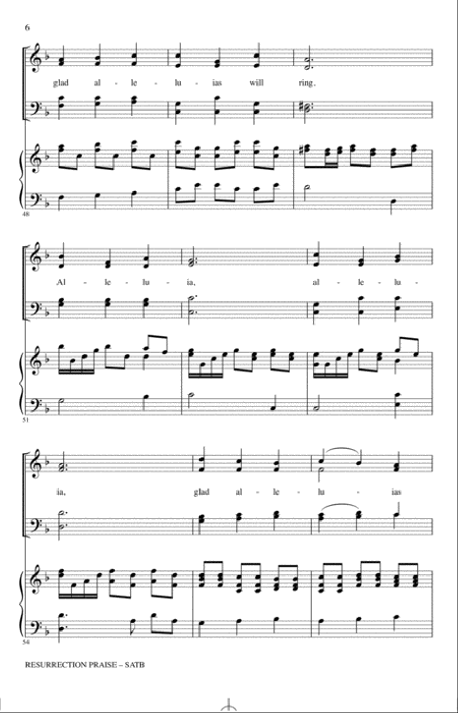 Resurrection Praise 4-Part scores gallery preview page 5