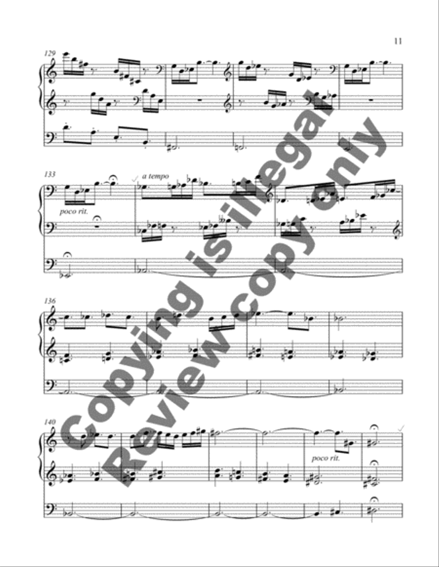Variants in Memoriam John Cook Organ scores gallery preview page 11