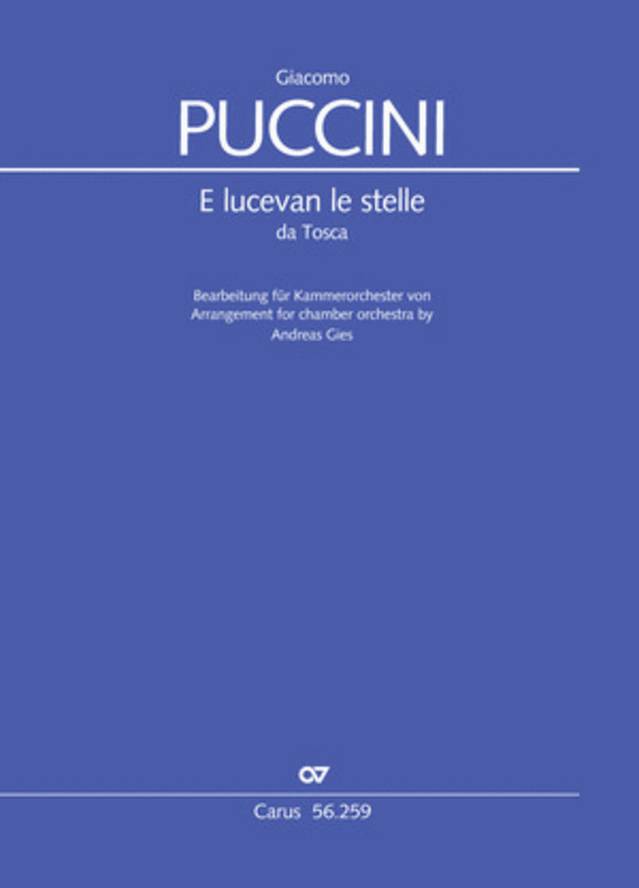 E lucevan le stelle Orchestra scores gallery preview page 1