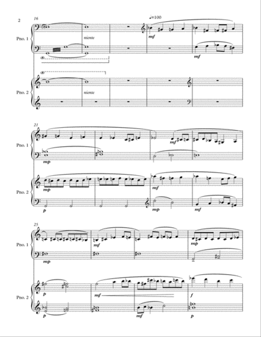 Fuga Mystique, Homage to Beethoven Grosse Fuge Set of Parts scores gallery preview page 5
