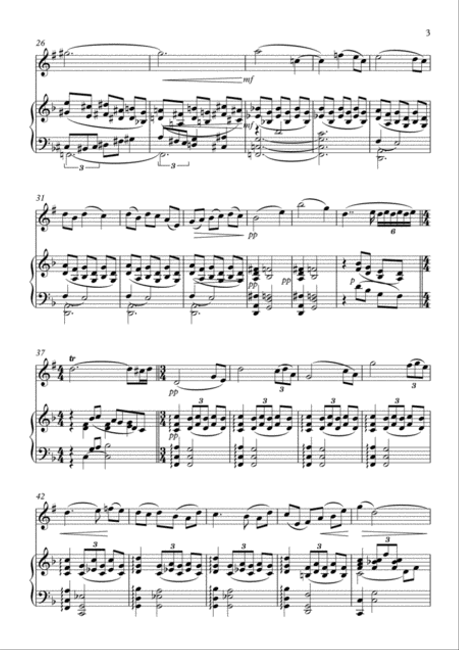 Cradle Song Cradle Song Bass Clarinet scores gallery preview page 3