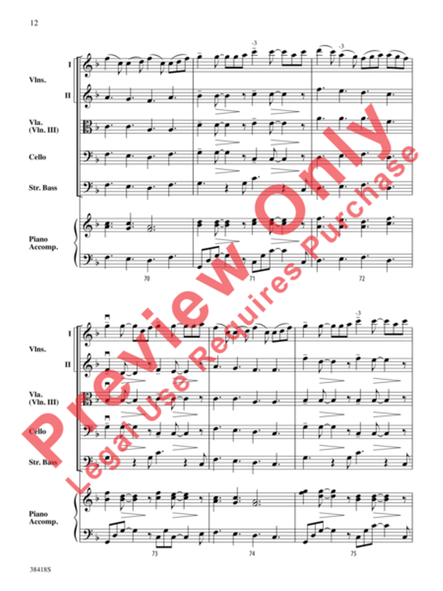 Return to Skye Return to Skye String Orchestra scores gallery preview page 13