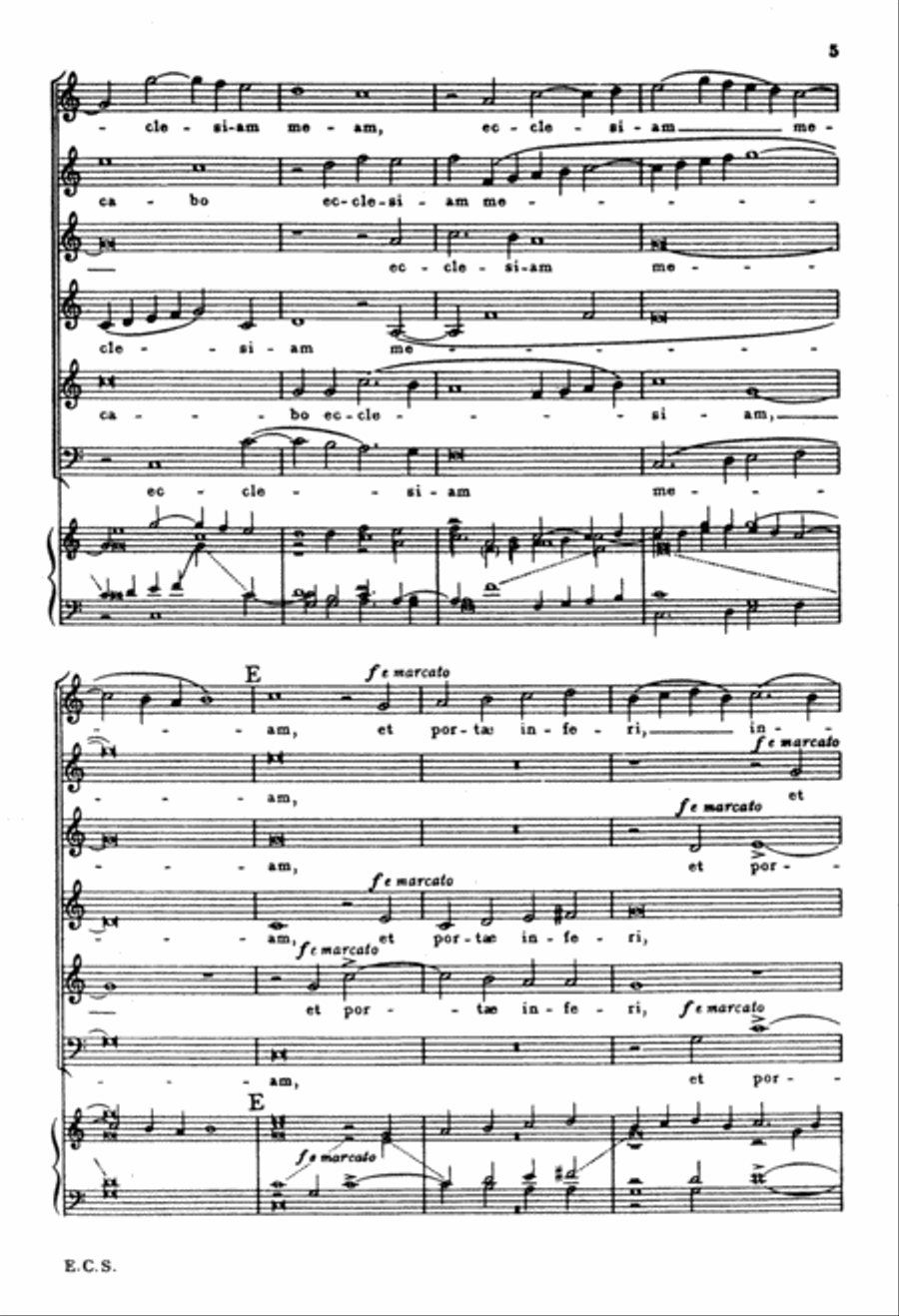 Tu es Petrus SSAATB scores gallery preview page 5