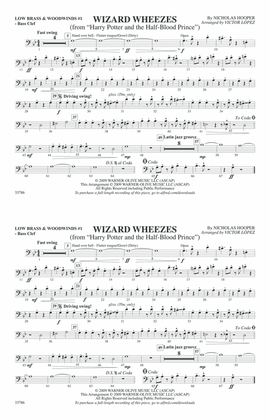 Wizard Wheezes (from Harry Potter and the Half-Blood Prince): Low Brass & Woodwinds #1 - Bass Clef