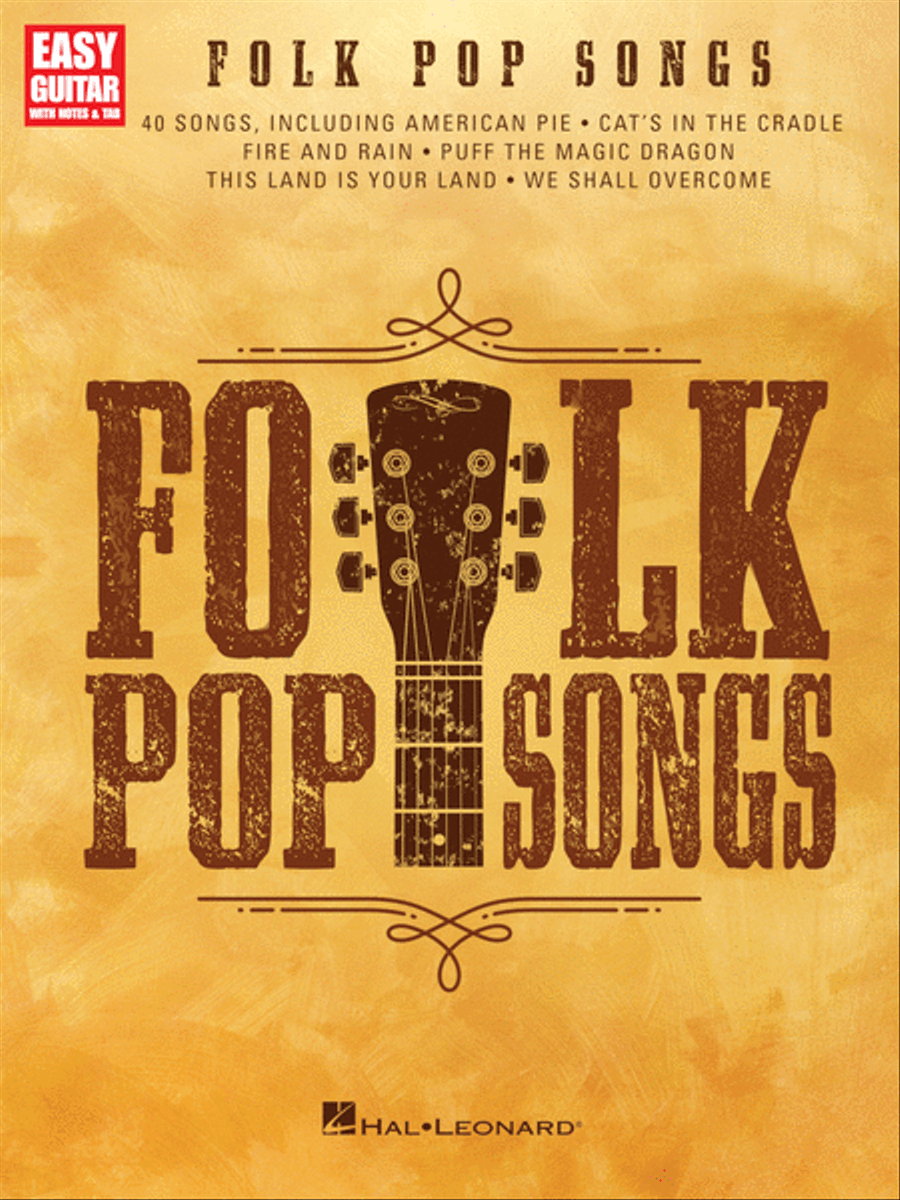 Folk Pop Songs Folk Pop Songs Acoustic Guitar scores gallery preview page 1