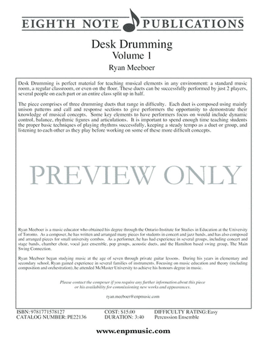 Desk Drumming, Volume 1 image number null