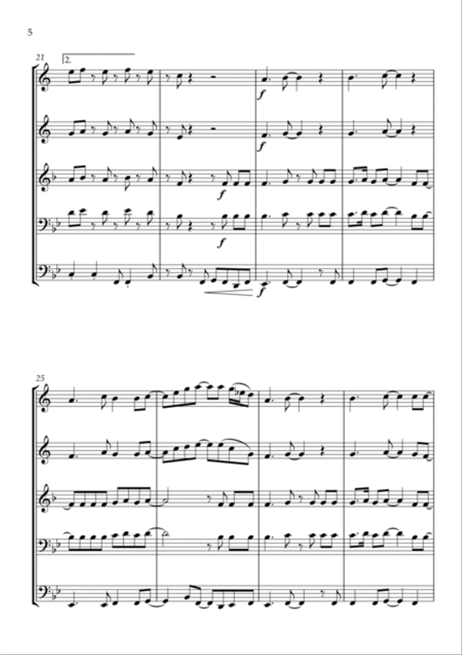 Material Girl Brass Quartet scores gallery preview page 6