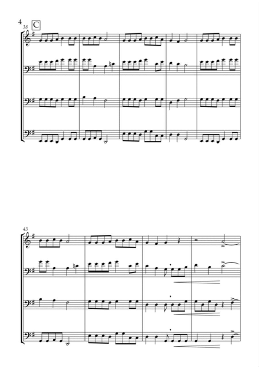 Nkosi Sikell'afrika Nkosi Sikell'afrika String Quartet scores gallery preview page 4