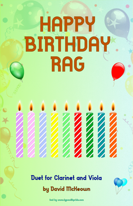 Happy Birthday Rag, for Clarinet and Viola Duet