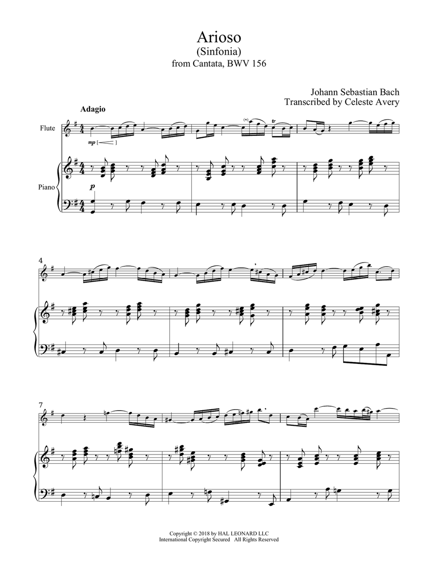 Arioso Arioso Flute Solo scores gallery preview page 1