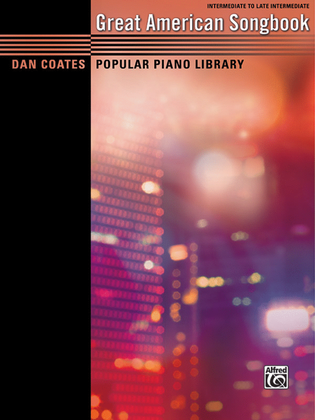 Book cover for Dan Coates Popular Piano Library -- Great American Songbook