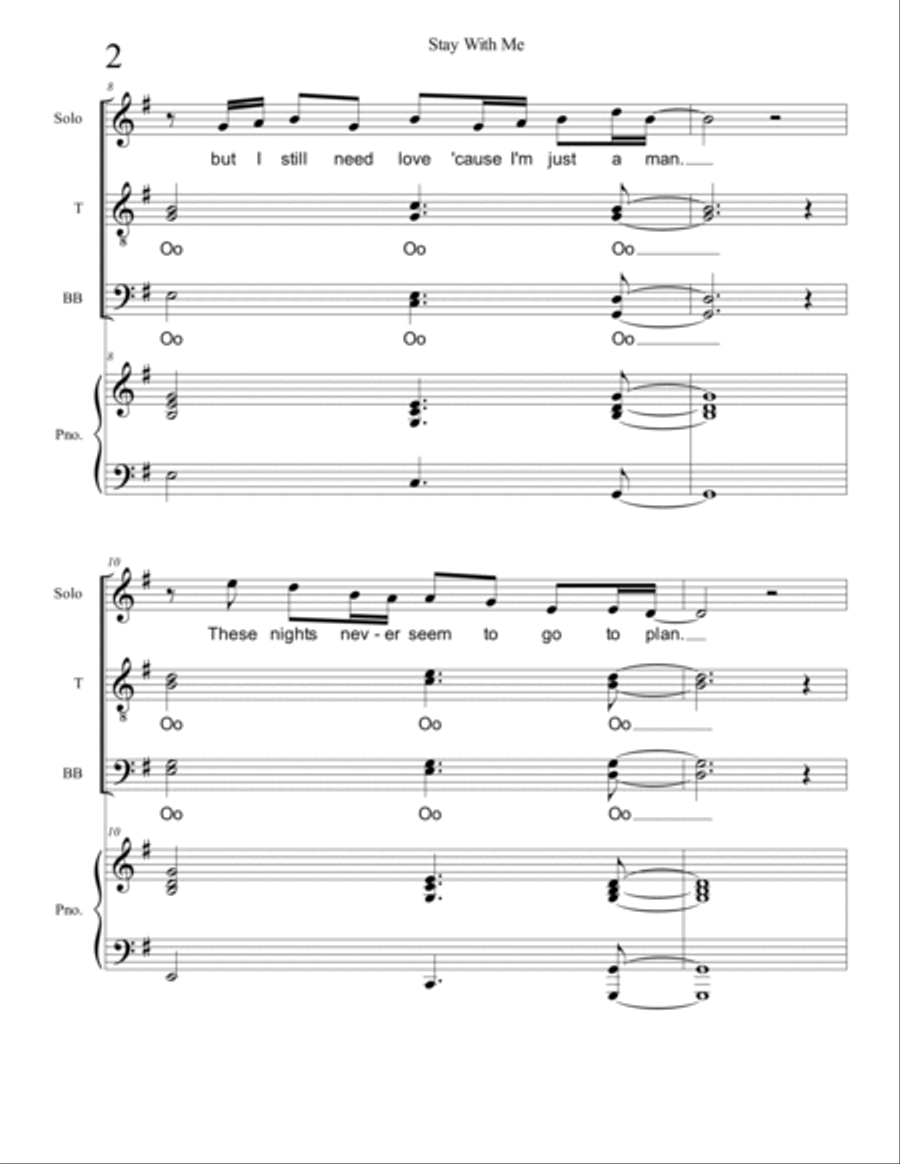 Stay With Me Stay With Me TTBB scores gallery preview page 2