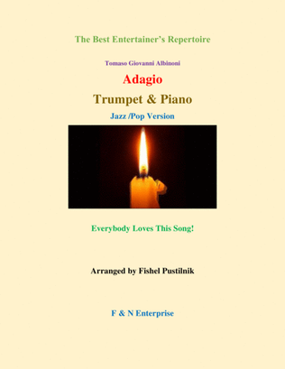 "Adagio" by Albinoni-Piano Background for Trumpet and Piano