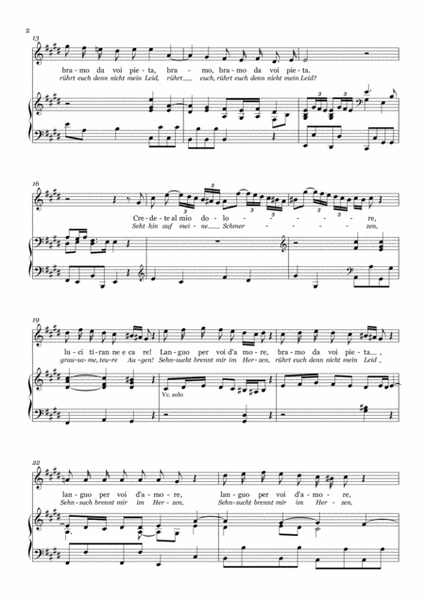 G.F.Handel-Aria of Mor﻿gana:Credete al mio dolore(from "Alcina")【transposed to c-sharp minor】