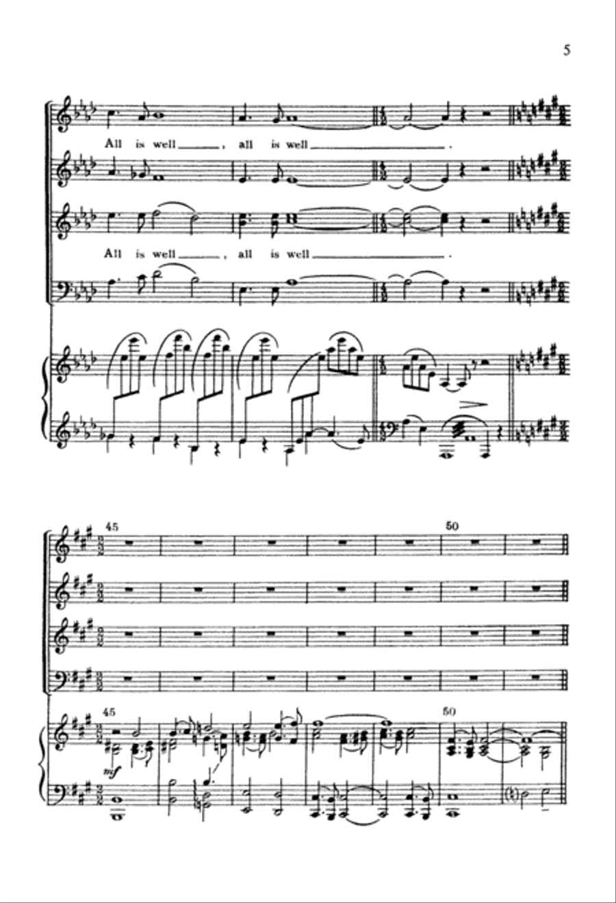 Come, Come Ye Saints 4-Part scores gallery preview page 6