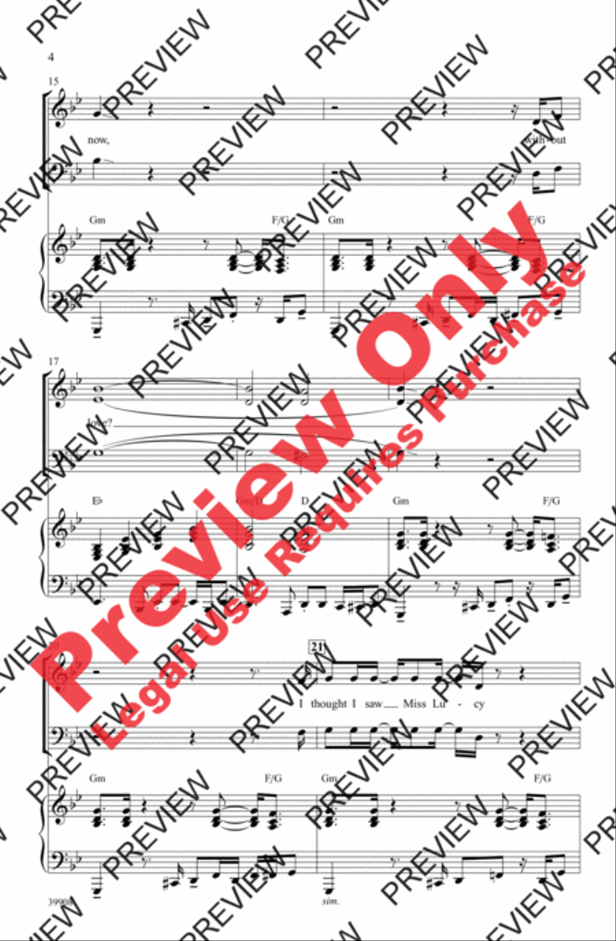 Long Train Runnin' Long Train Runnin' 3-Part scores gallery preview page 4