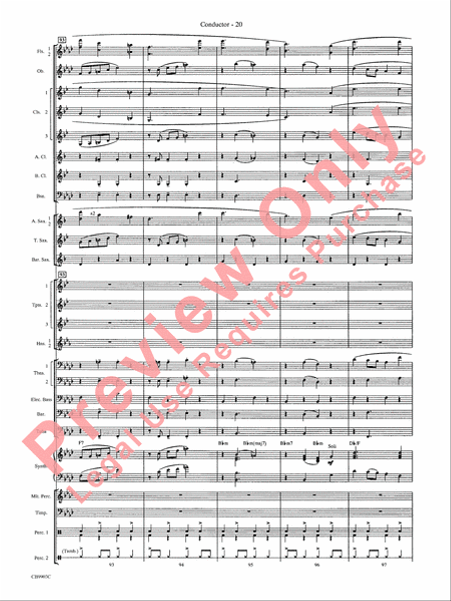 007 -- A James Bond Medley Concert Band scores gallery preview page 23