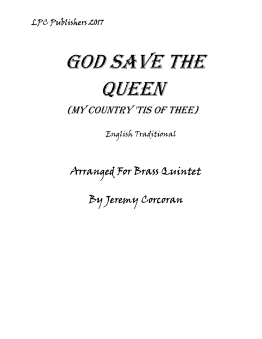 God Save the Queen (My Country Tis of Thee) Brass Ensemble scores gallery preview page 1
