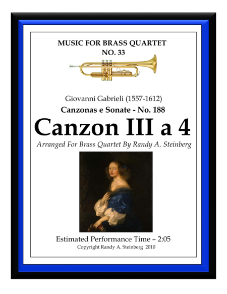 Canzon III a 4 - No. 188 image number null