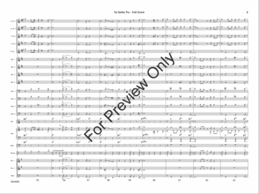 Ya Gotta Try Jazz Ensemble scores gallery preview page 10