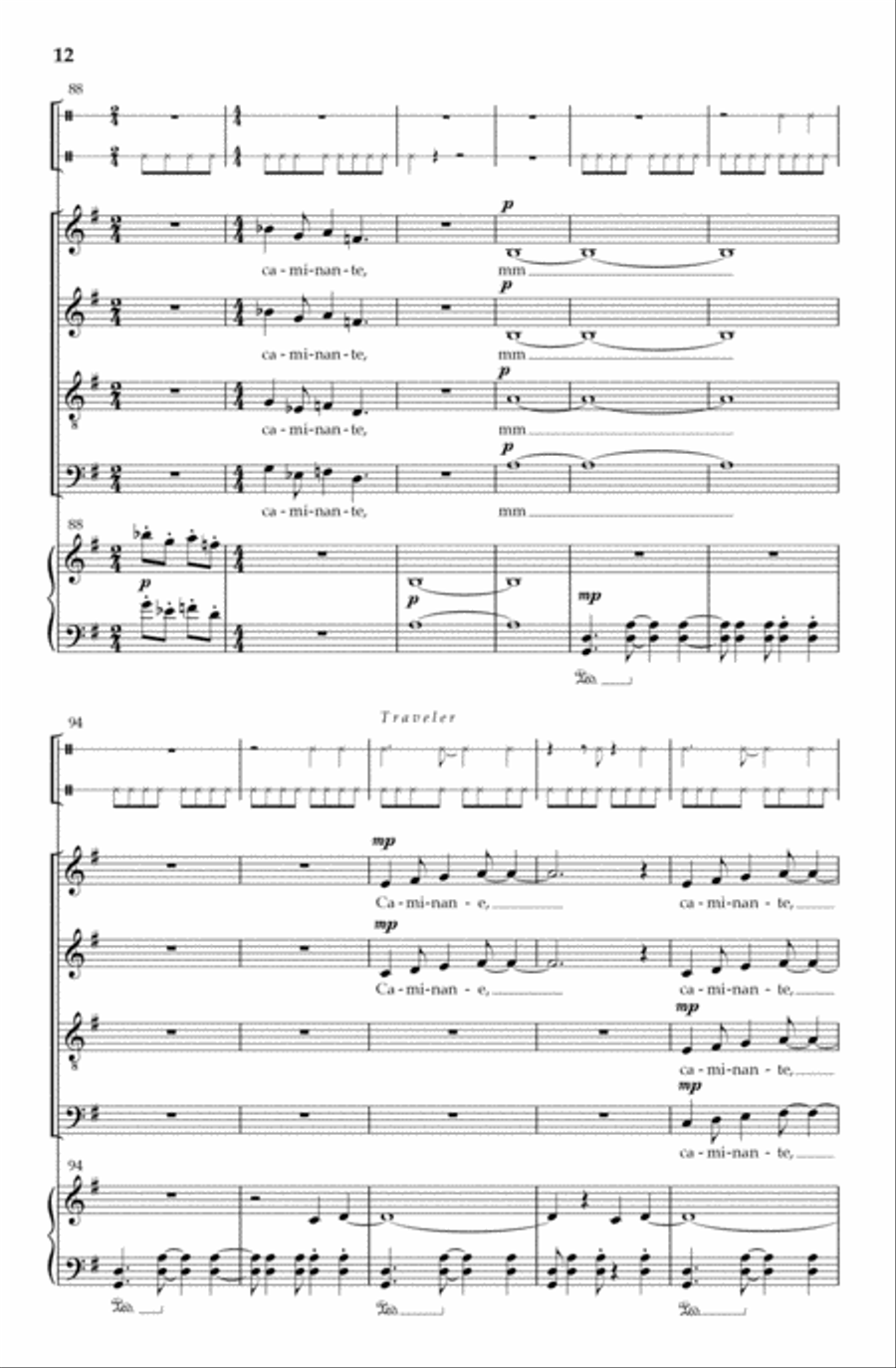 Caminante 4-Part scores gallery preview page 11