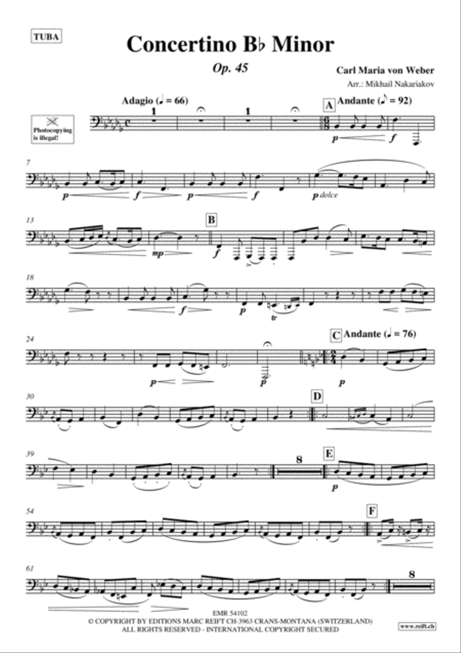 Concertino Bb Minor Tuba scores gallery preview page 2